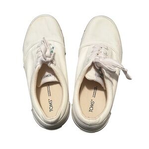 TOMS Classic White Canvas Shoes
